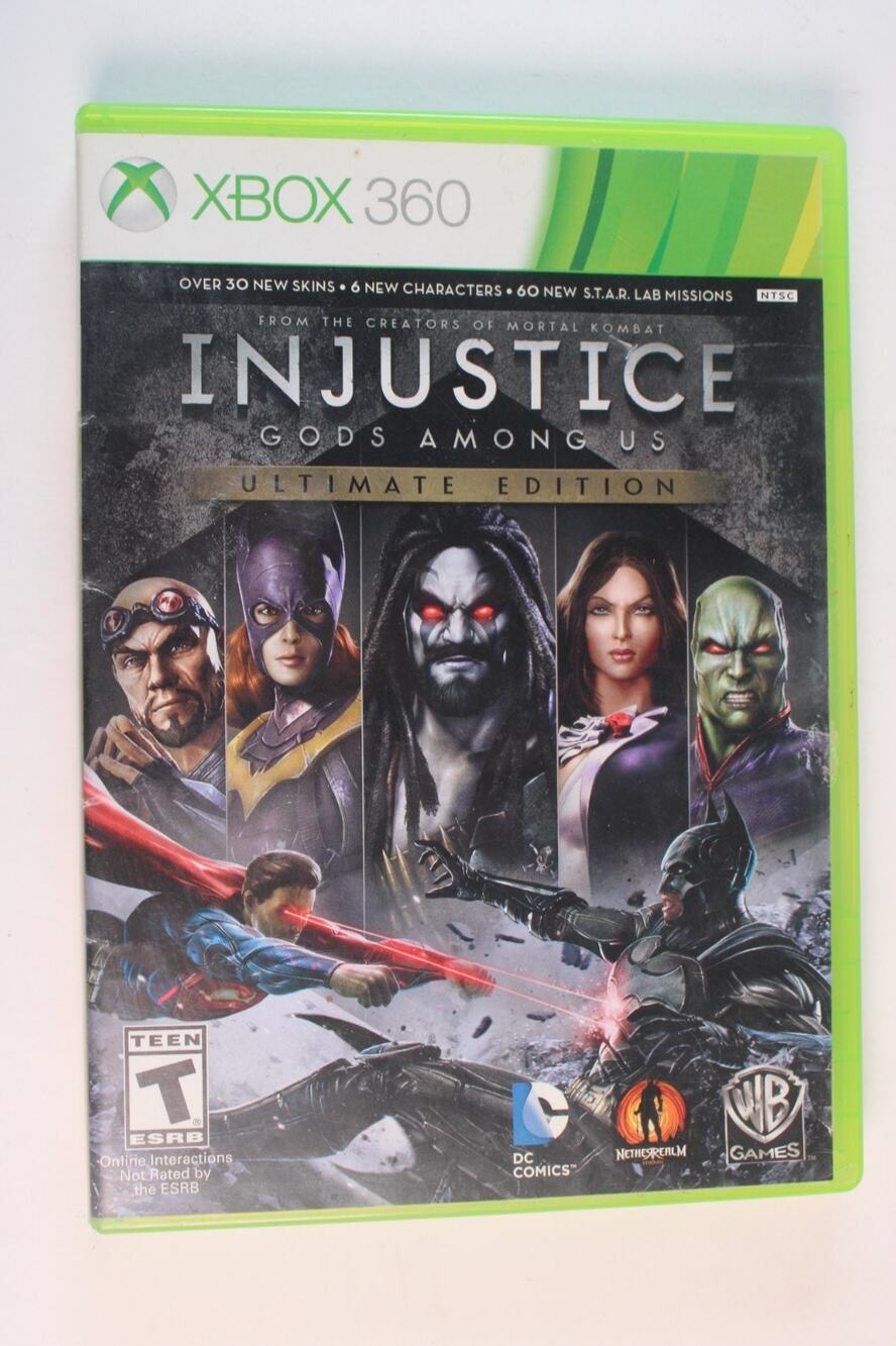 Injustice Gods Among Us Ultimate Edition (Microsoft Xbox 360) Authentic, Tested